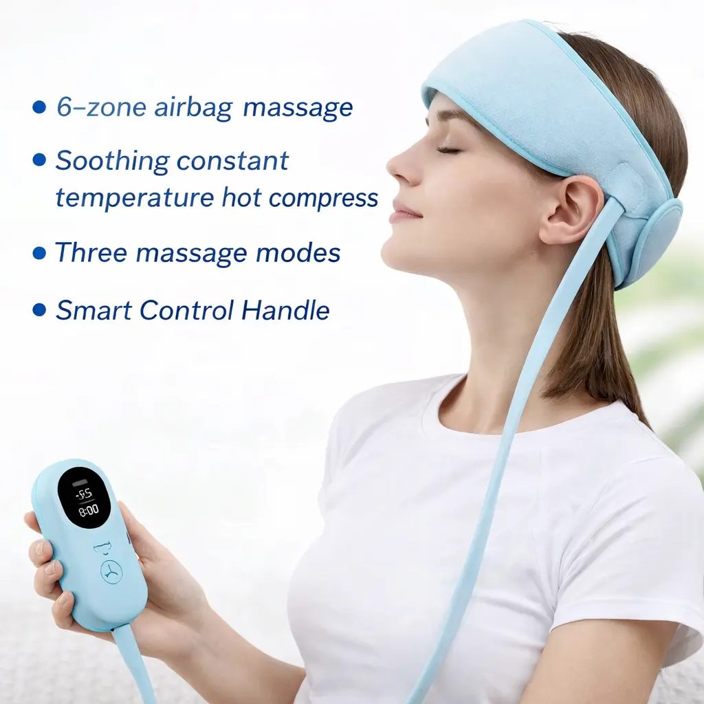 Heated Airbag Head Massage Cap – Wireless Relaxation & Stress Relief Device 2 Heated Airbag Head Massage Cap – Wireless Relaxation & Stress Relief Device - Image 2